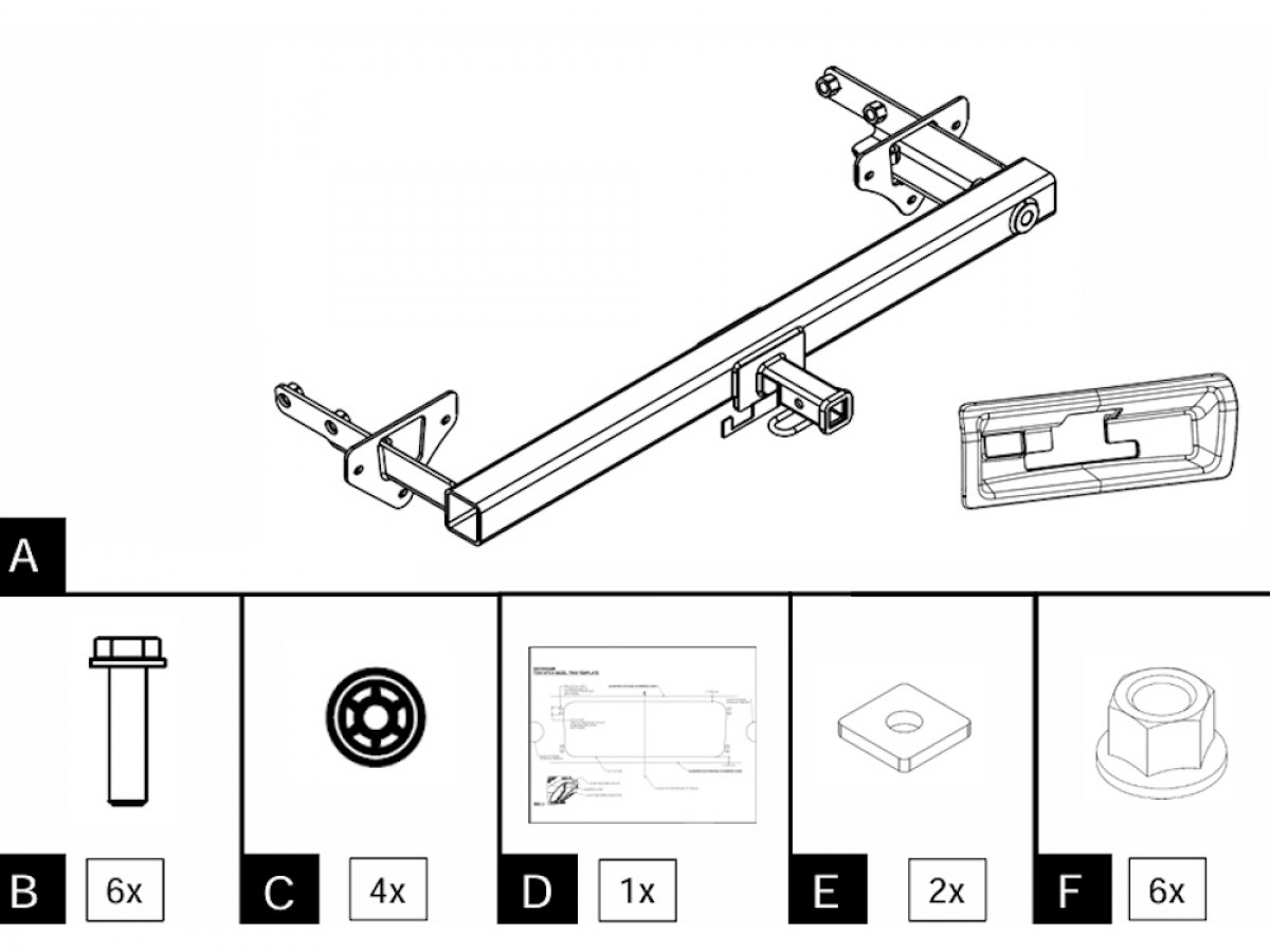 12-mopar-trailer-hitch-receiver-1.25-inch-class-ii-2.jpg Mopar Trailer Hitch Receiver 1.25 Inch Class II