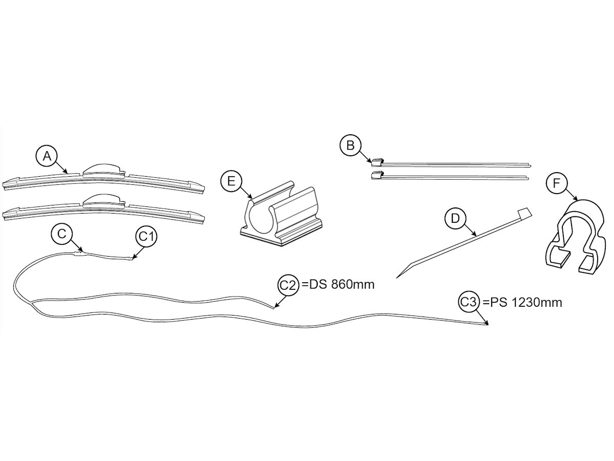 Mopar Performance Windshield Wiper System