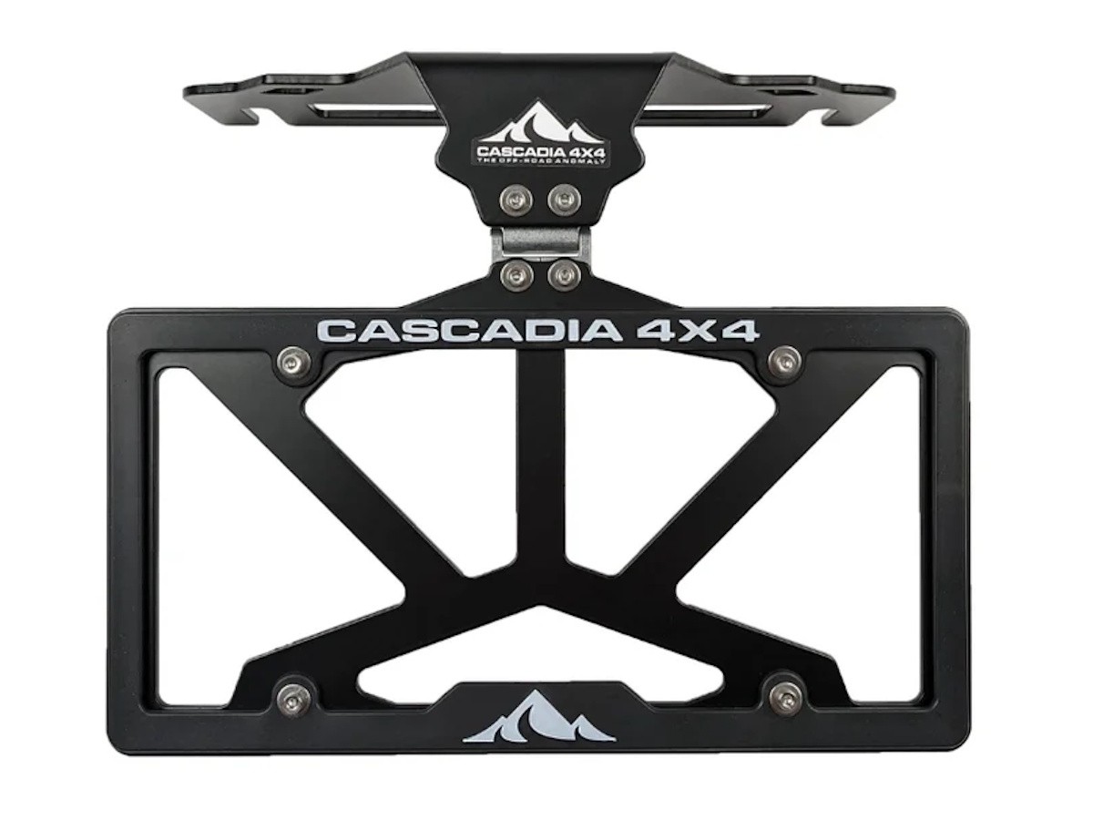 Mopar Winch Compatible License Plate Bracket Mounting System Flipster V3 By Cascadia 4x4
