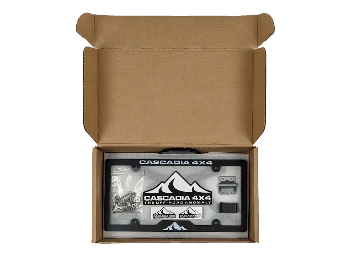 Mopar Winch Compatible License Plate Bracket Mounting System Flipster V3 By Cascadia 4x4