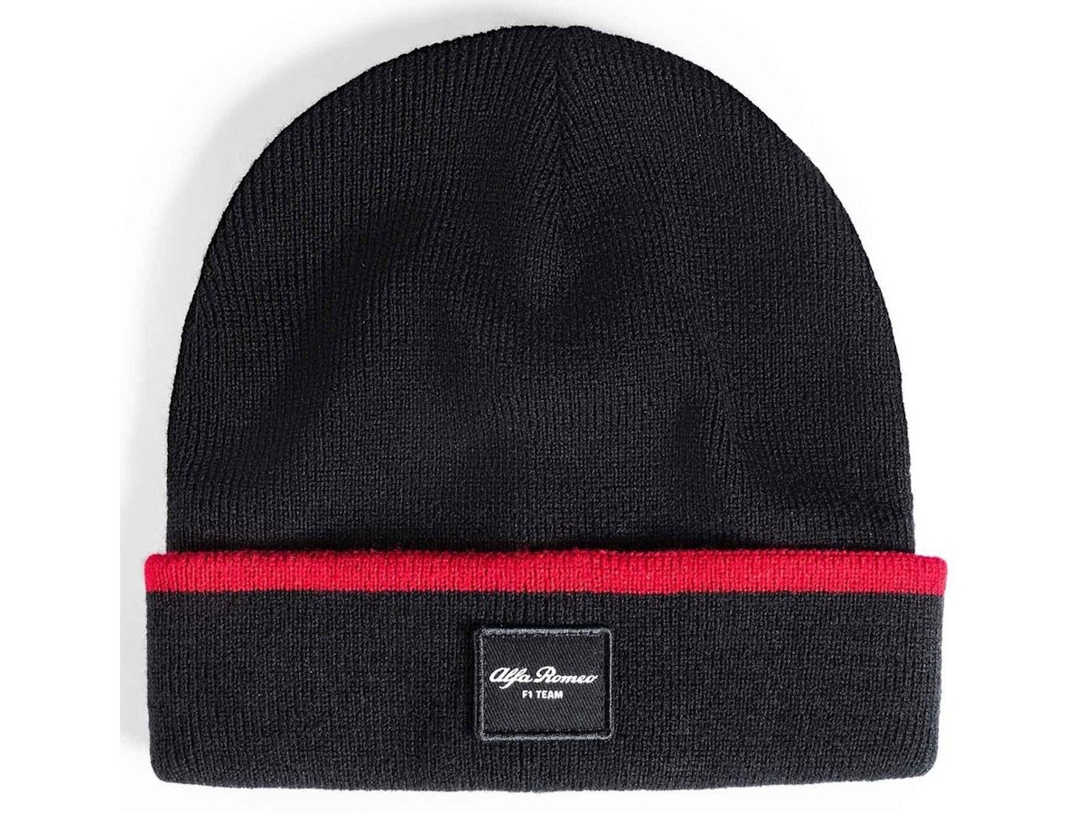 149-alfa-romeo-racing-f1-team-knit-beanie-hat-black-and-red-with-alfa-romeo-f1-team-logo-1.jpg Alfa Romeo Racing F1 Team Knit Beanie Hat Black And Red With Alfa Romeo F1 Team Logo